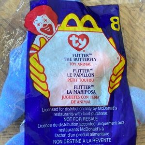 TY Teenie Original Beanie Flitter the Butterfly McDonald’s #8